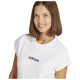Adidas Γυναικεία κοντομάνικη μπλούζα Essentials Linear Single Jersey Tee